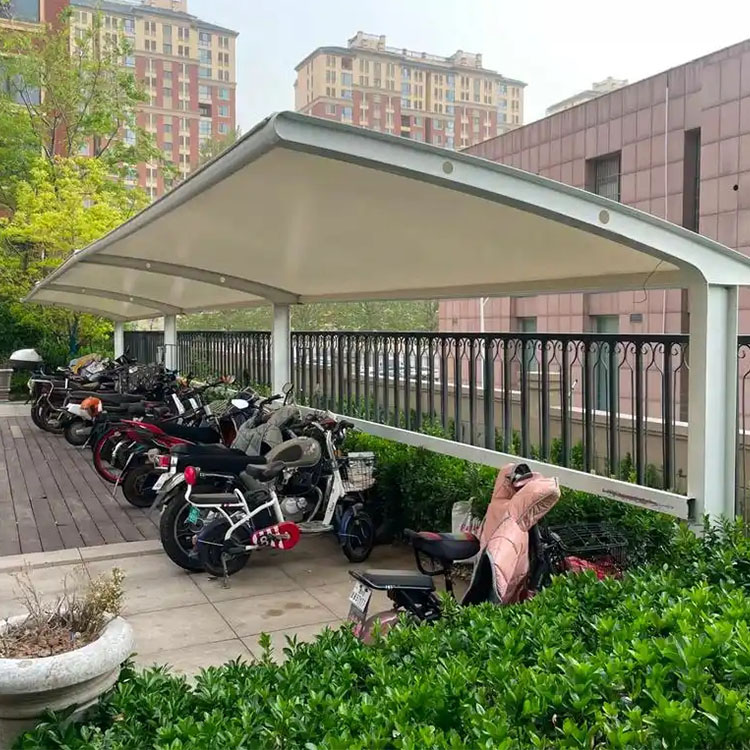 富裕县膜结构电动车棚